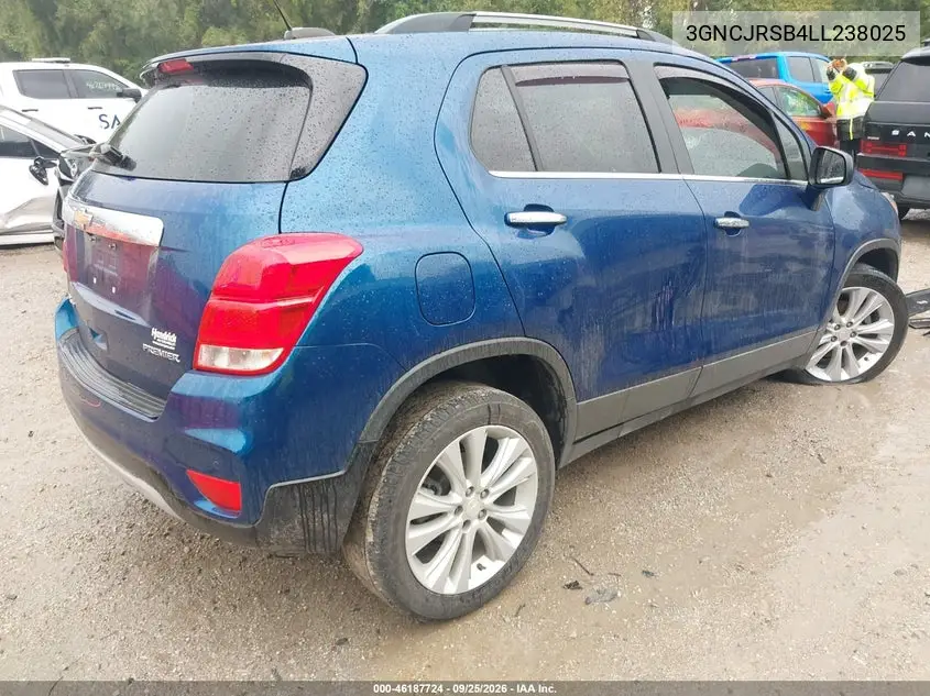 2020 CHEVROLET TRAX VIN 3GNCJRSB4LL238025 — фото 4