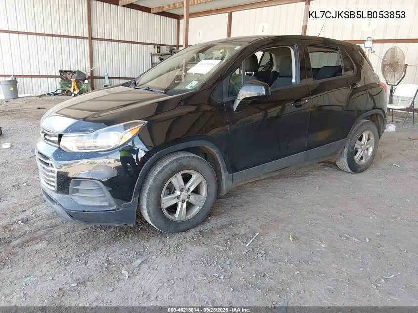 2020 CHEVROLET TRAX VIN KL7CJKSB5LB053853 — фото 2