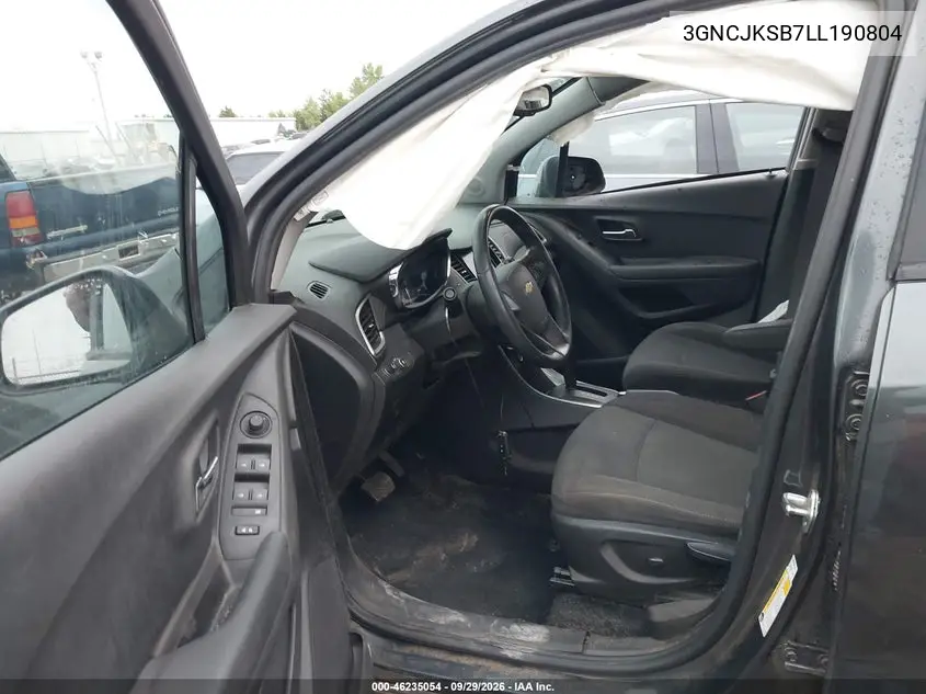 2020 CHEVROLET TRAX VIN 3GNCJKSB7LL190804 — фото 5
