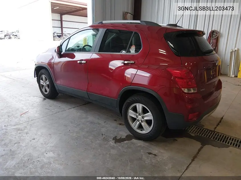 2020 CHEVROLET TRAX VIN 3GNCJLSB3LL203473 — фото 3