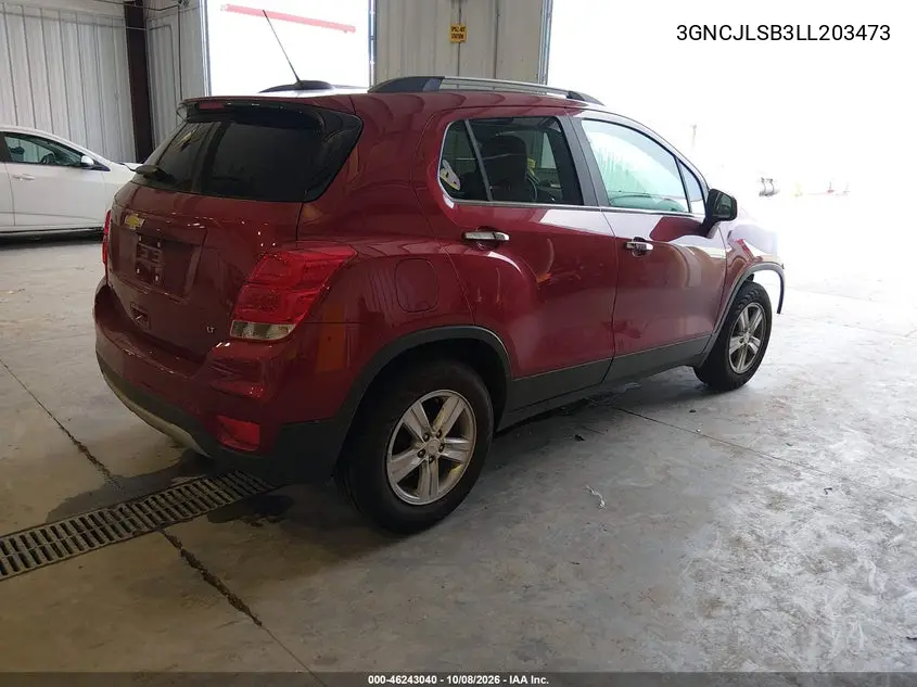 2020 CHEVROLET TRAX VIN 3GNCJLSB3LL203473 — фото 4
