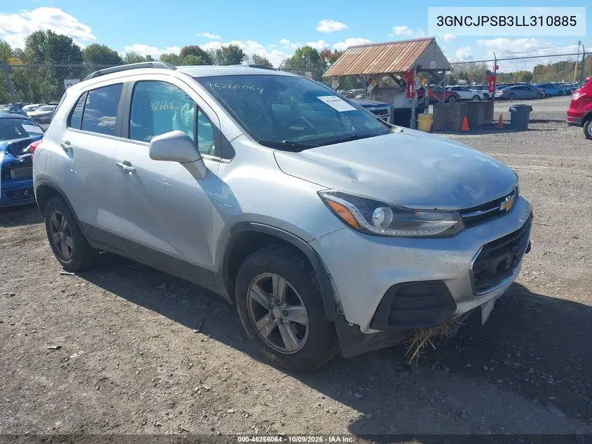 CHEVROLET TRAX 2020, VIN 3GNCJPSB3LL310885