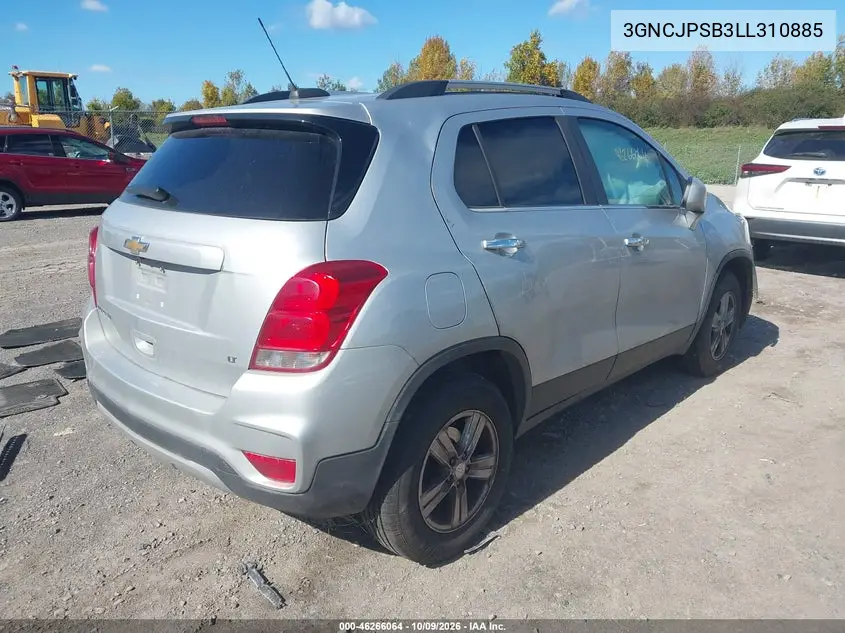 2020 CHEVROLET TRAX VIN 3GNCJPSB3LL310885 — фото 4