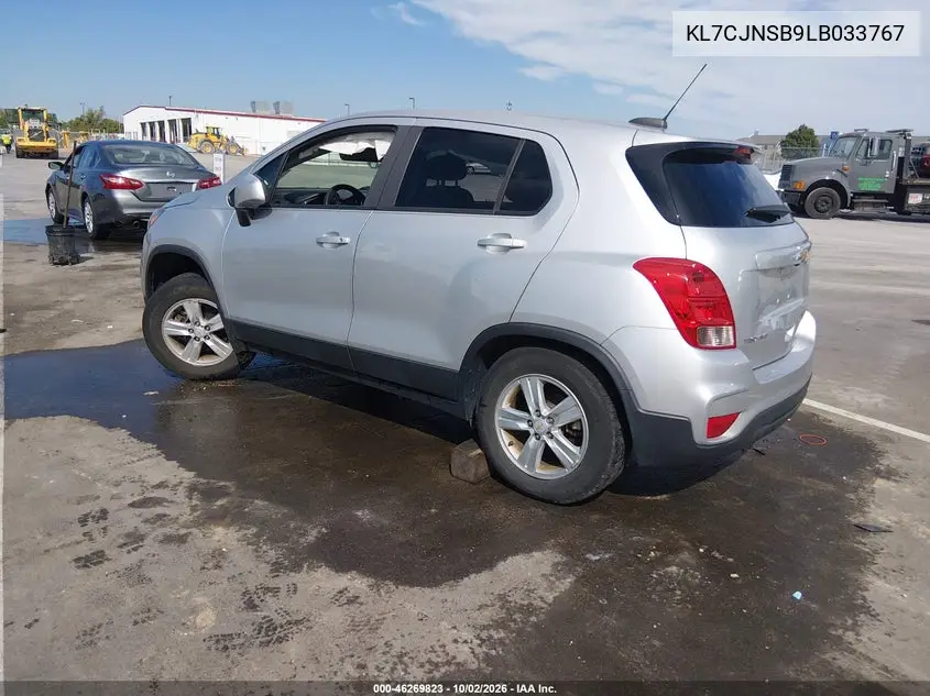 2020 CHEVROLET TRAX VIN KL7CJNSB9LB033767 — фото 3