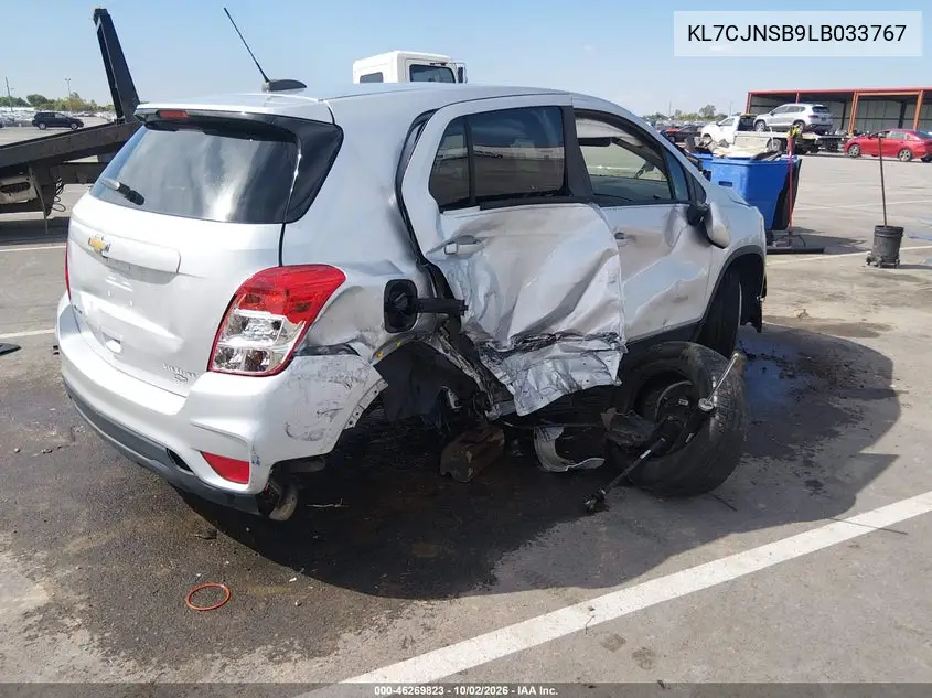 2020 CHEVROLET TRAX VIN KL7CJNSB9LB033767 — фото 4