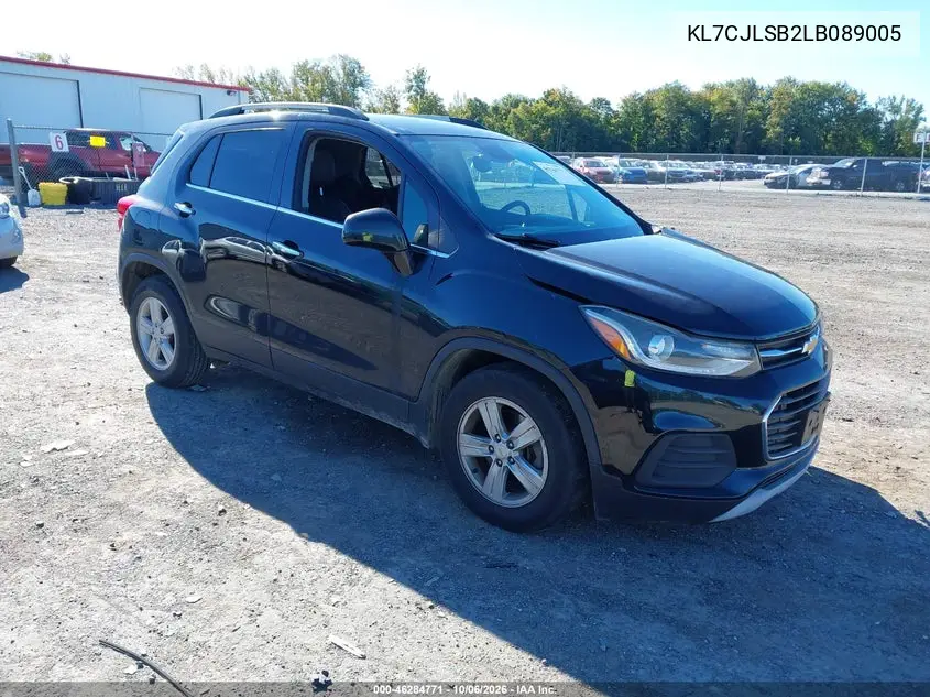 CHEVROLET TRAX 2020, VIN KL7CJLSB2LB089005