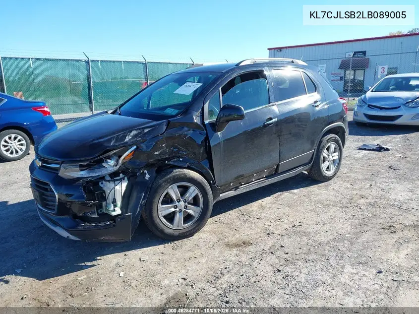 2020 CHEVROLET TRAX VIN KL7CJLSB2LB089005 — фото 2