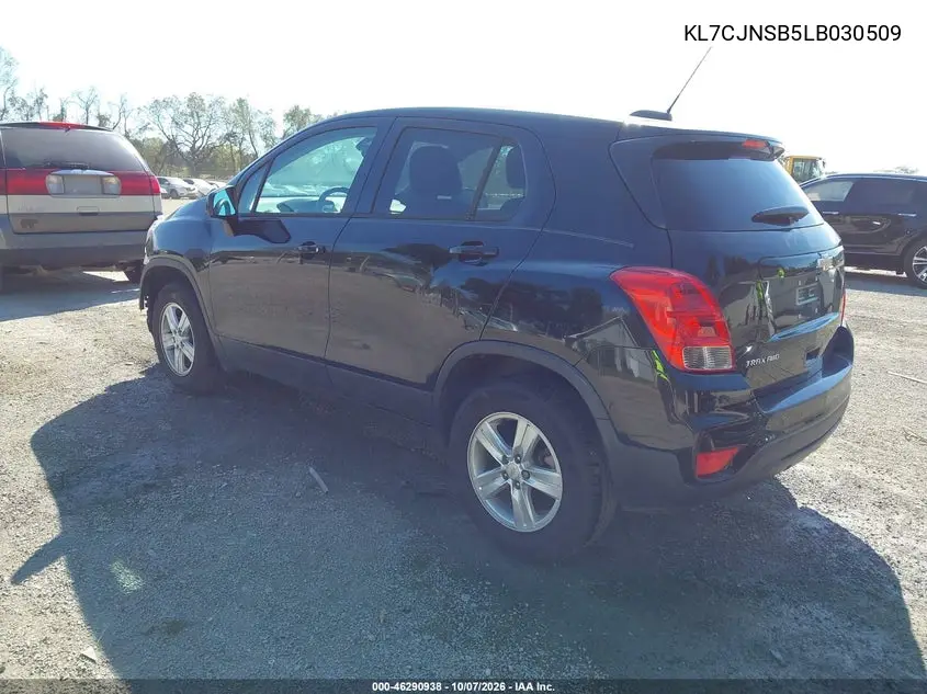 2020 CHEVROLET TRAX VIN KL7CJNSB5LB030509 — фото 3