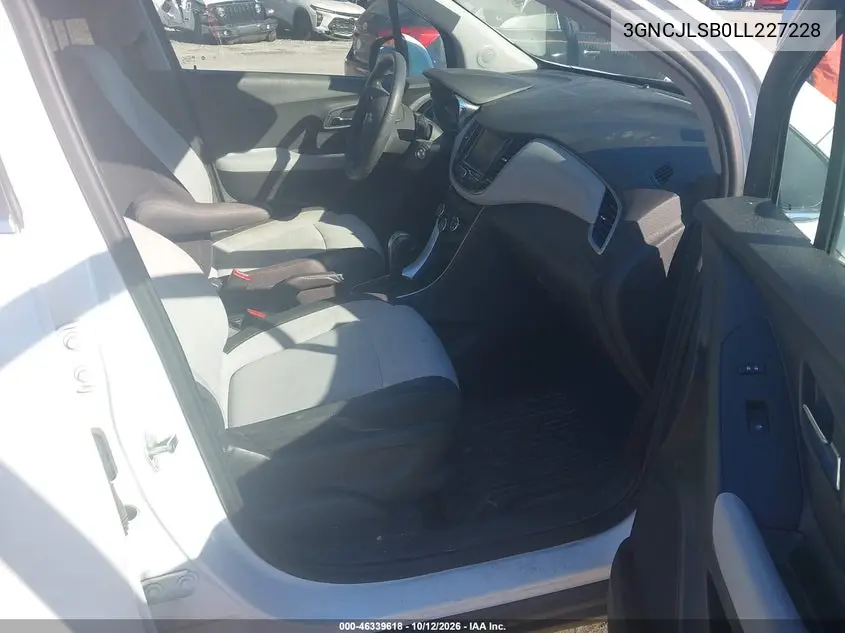 2020 CHEVROLET TRAX VIN 3GNCJLSB0LL227228 — фото 5