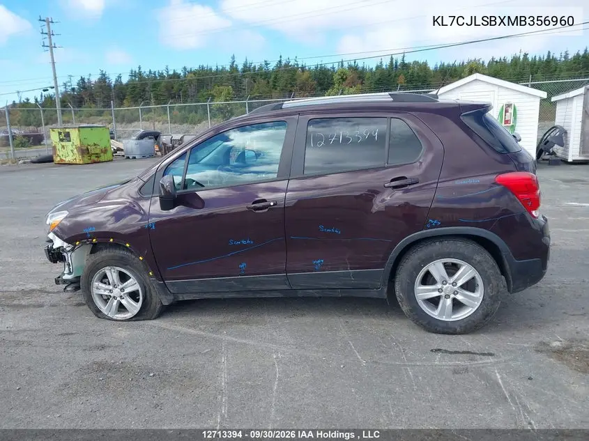 2021 CHEVROLET TRAX VIN KL7CJLSBXMB356960 — фото 15