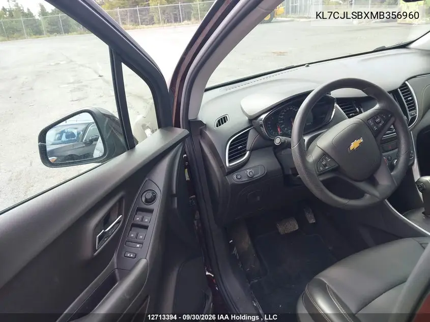 2021 CHEVROLET TRAX VIN KL7CJLSBXMB356960 — фото 21