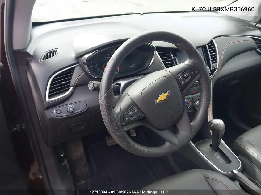 2021 CHEVROLET TRAX VIN KL7CJLSBXMB356960 — фото 22
