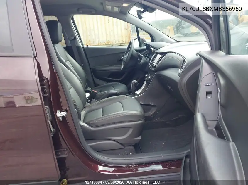 2021 CHEVROLET TRAX VIN KL7CJLSBXMB356960 — фото 5