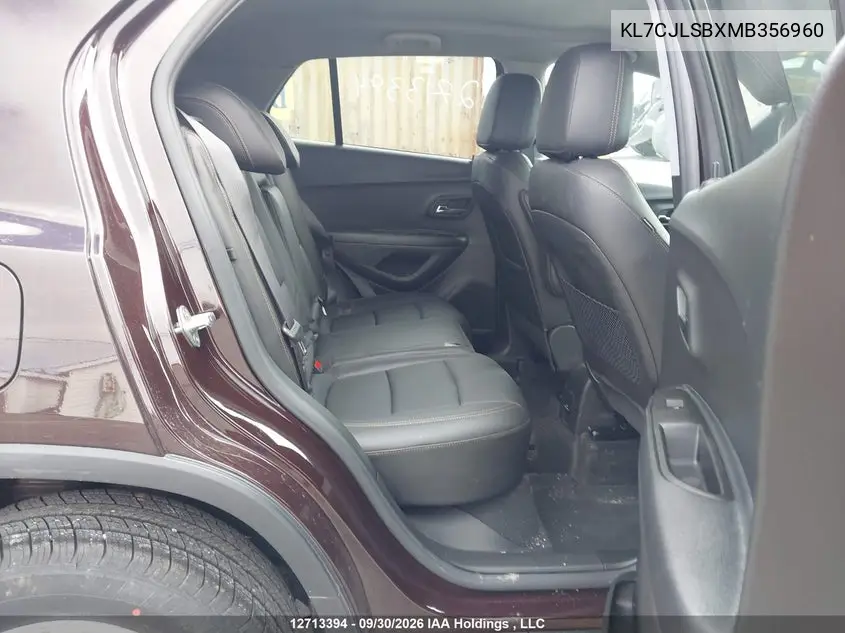 2021 CHEVROLET TRAX VIN KL7CJLSBXMB356960 — фото 8
