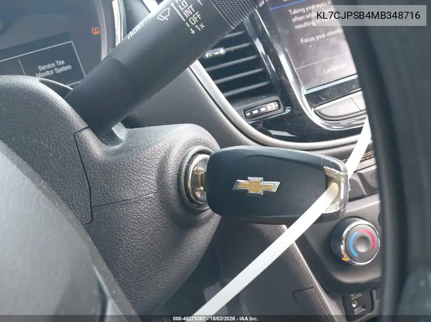 2021 CHEVROLET TRAX VIN KL7CJPSB4MB348716 — фото 11