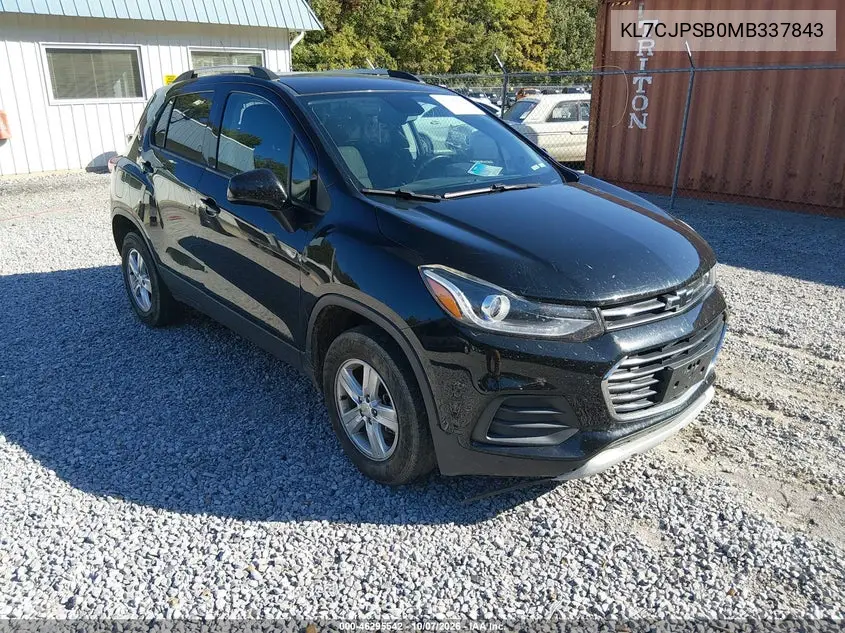 2021 CHEVROLET TRAX VIN KL7CJPSB0MB337843 — фото 2