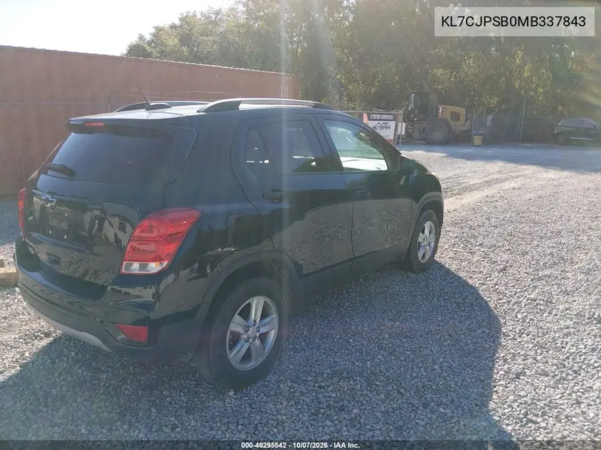 2021 CHEVROLET TRAX VIN KL7CJPSB0MB337843 — фото 4