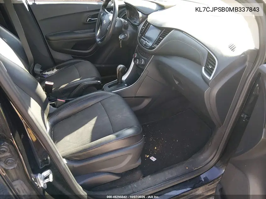 2021 CHEVROLET TRAX VIN KL7CJPSB0MB337843 — фото 5