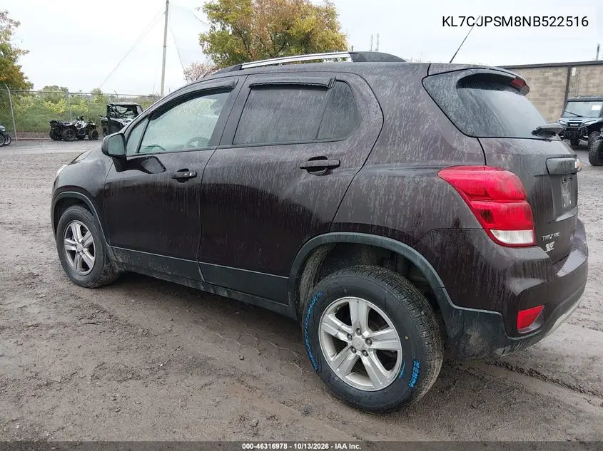2022 CHEVROLET TRAX VIN KL7CJPSM8NB522516 — фото 3