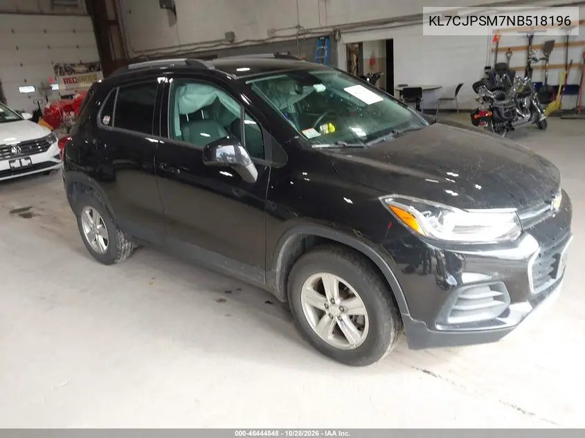 CHEVROLET TRAX 2022, VIN KL7CJPSM7NB518196