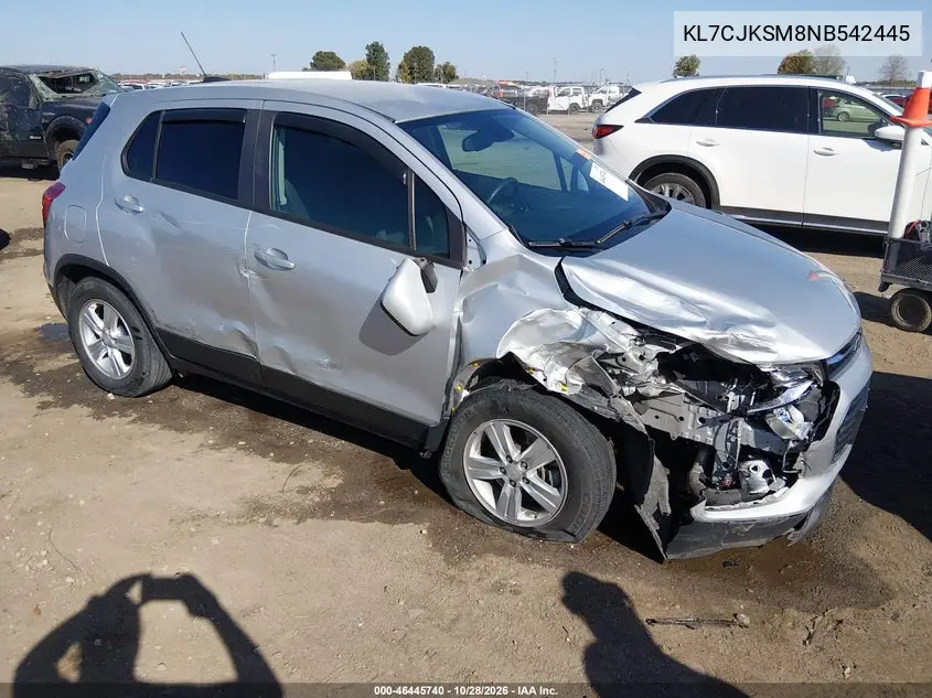 CHEVROLET TRAX 2022, VIN KL7CJKSM8NB542445