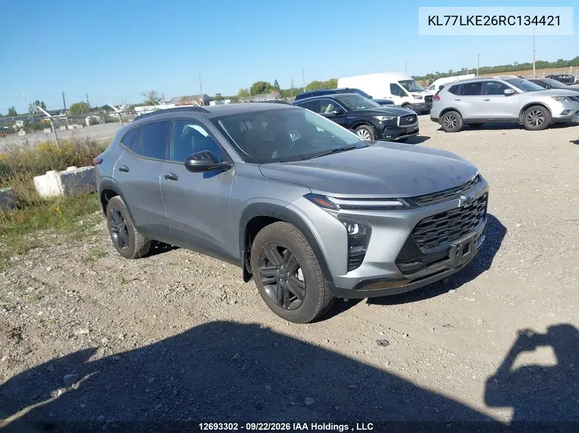 CHEVROLET TRAX 2024, VIN KL77LKE26RC134421