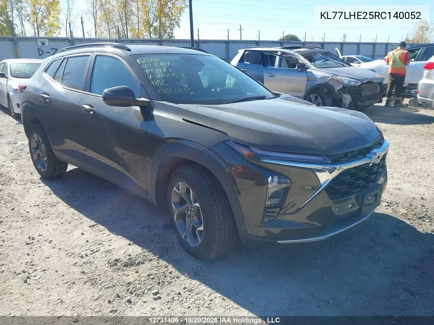 CHEVROLET TRAX 2024, VIN KL77LHE25RC140052