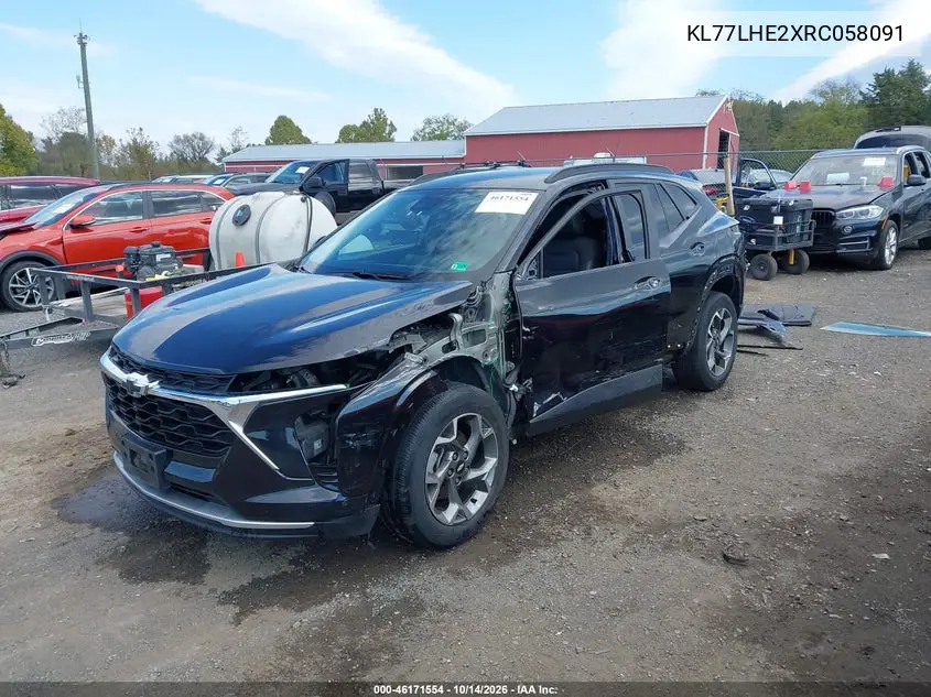 2024 CHEVROLET TRAX VIN KL77LHE2XRC058091 — фото 2