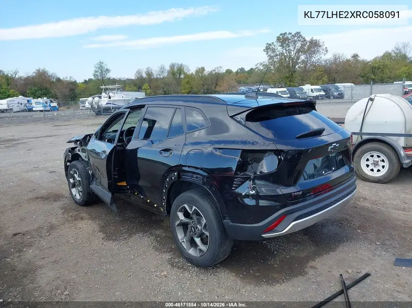 2024 CHEVROLET TRAX VIN KL77LHE2XRC058091 — фото 3