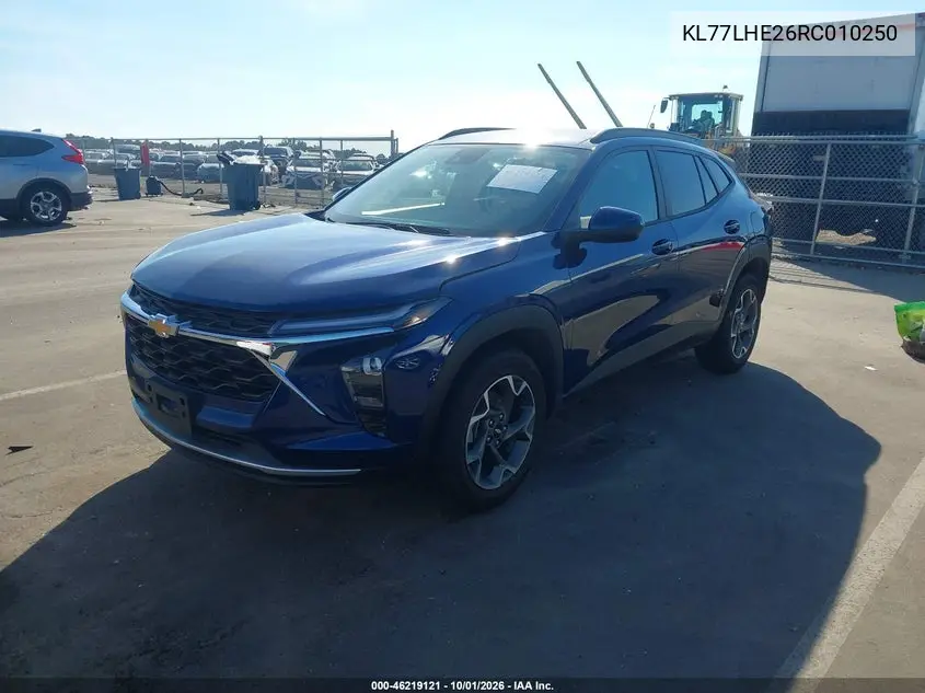 2024 CHEVROLET TRAX VIN KL77LHE26RC010250 — фото 2
