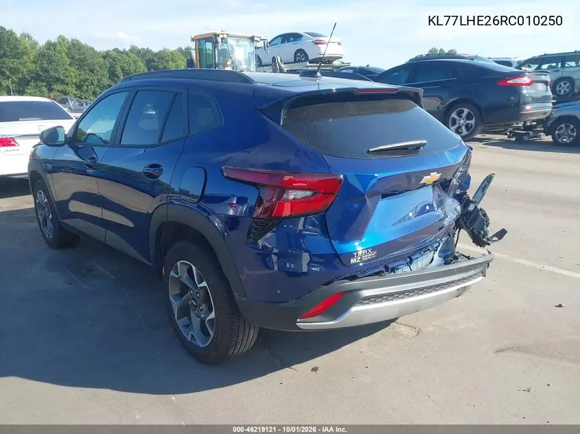 2024 CHEVROLET TRAX VIN KL77LHE26RC010250 — фото 3