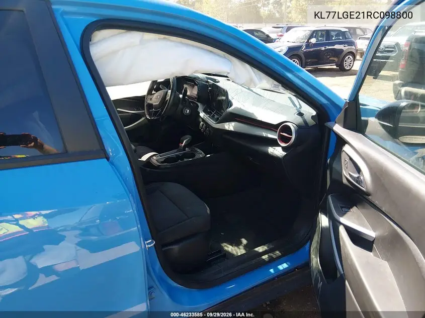 2024 CHEVROLET TRAX VIN KL77LGE21RC098800 — фото 5