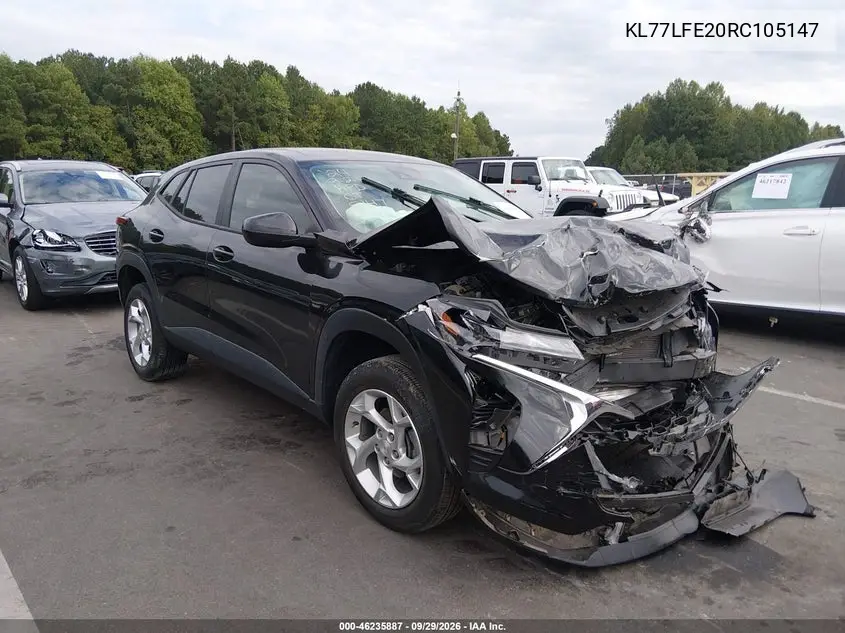 CHEVROLET TRAX 2024, VIN KL77LFE20RC105147