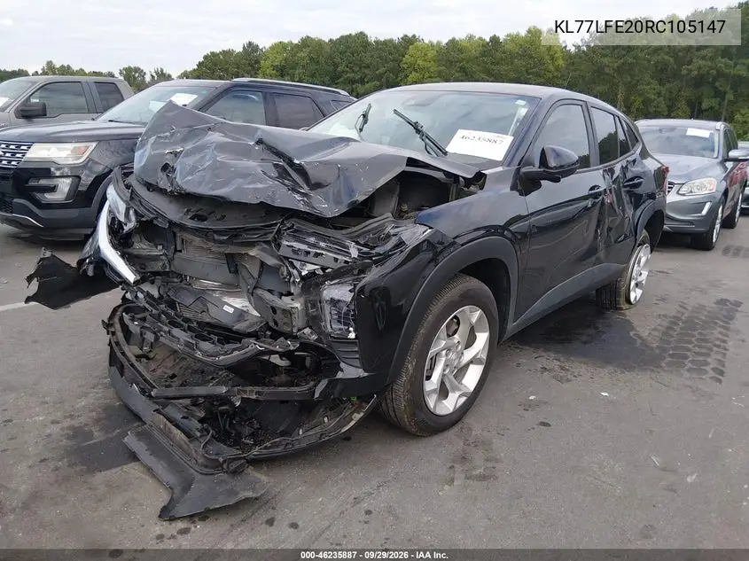 2024 CHEVROLET TRAX VIN KL77LFE20RC105147 — фото 2