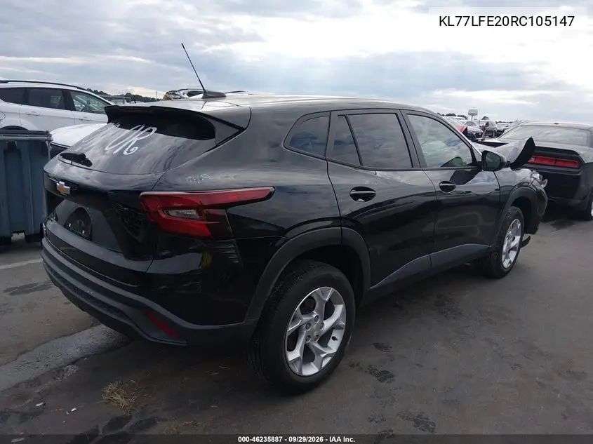 2024 CHEVROLET TRAX VIN KL77LFE20RC105147 — фото 4