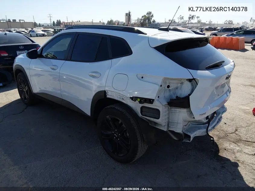 2024 CHEVROLET TRAX VIN KL77LKE26RC140378 — фото 3