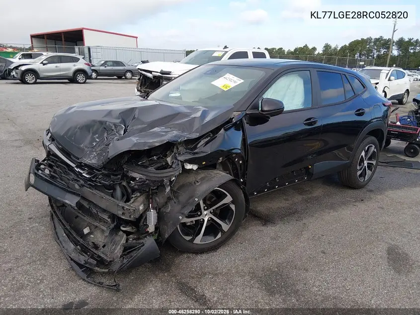 2024 CHEVROLET TRAX VIN KL77LGE28RC052820 — фото 2