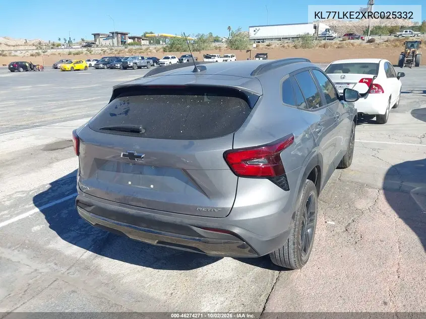 2024 CHEVROLET TRAX VIN KL77LKE2XRC025332 — фото 4