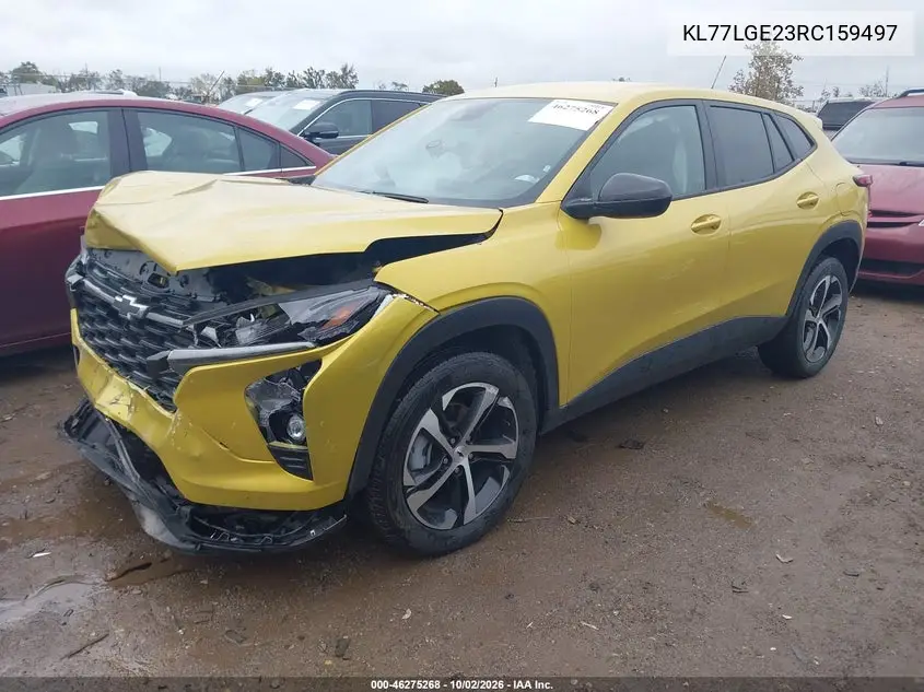 2024 CHEVROLET TRAX VIN KL77LGE23RC159497 — фото 2