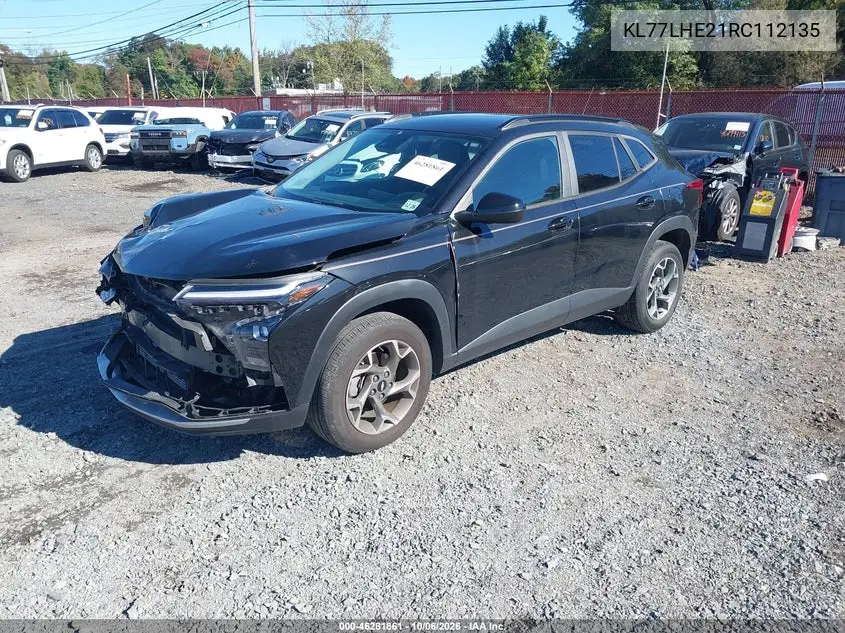 2024 CHEVROLET TRAX VIN KL77LHE21RC112135 — фото 2