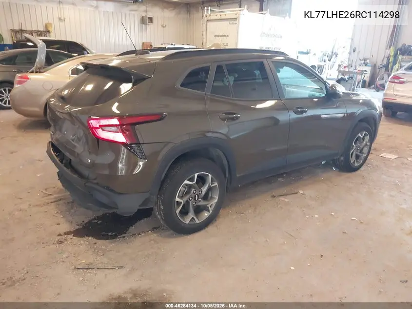 2024 CHEVROLET TRAX VIN KL77LHE26RC114298 — фото 4