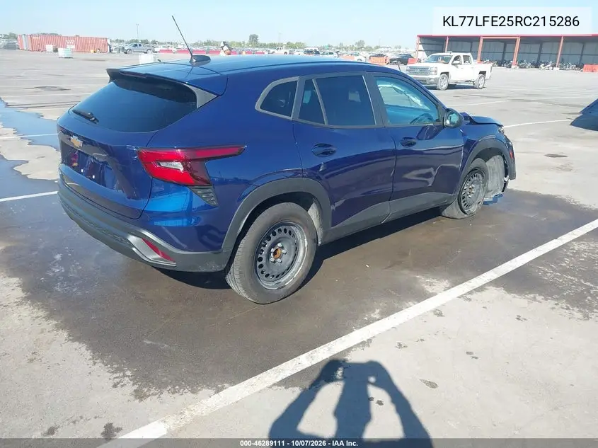 2024 CHEVROLET TRAX VIN KL77LFE25RC215286 — фото 4