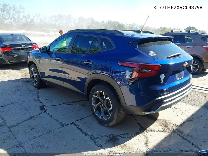 2024 CHEVROLET TRAX VIN KL77LHE2XRC043798 — фото 3