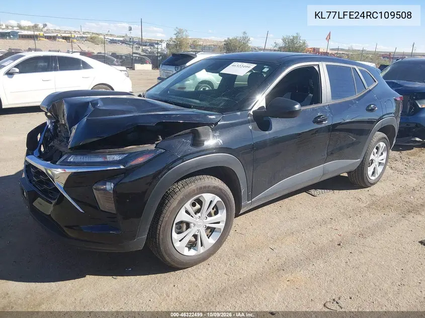 2024 CHEVROLET TRAX VIN KL77LFE24RC109508 — фото 2
