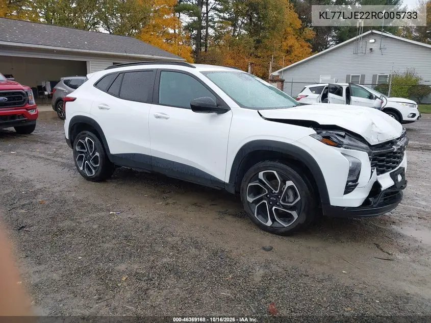 CHEVROLET TRAX 2024, VIN KL77LJE22RC005733