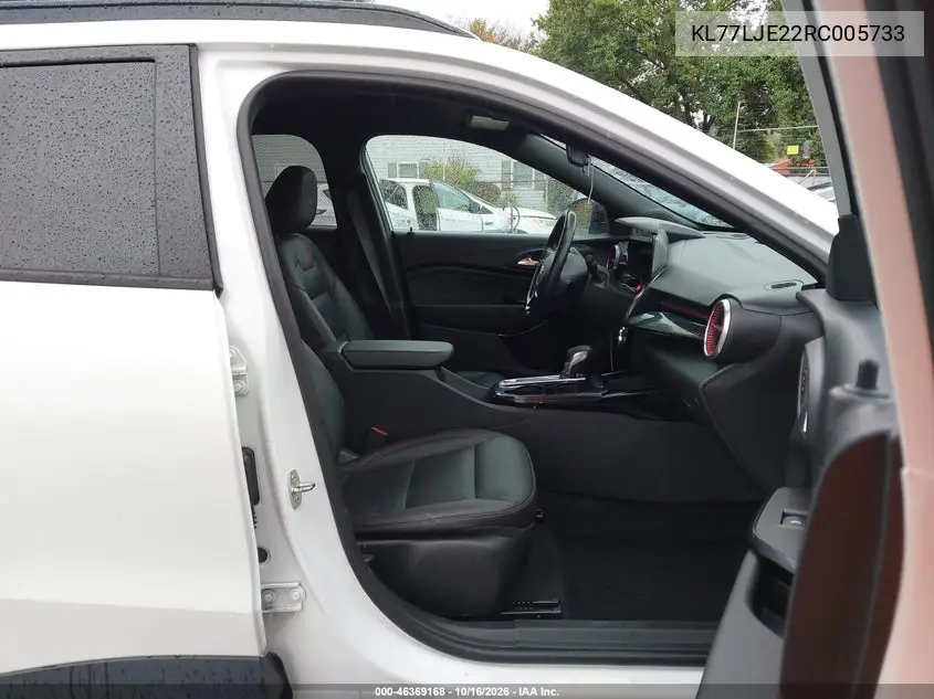 2024 CHEVROLET TRAX VIN KL77LJE22RC005733 — фото 5