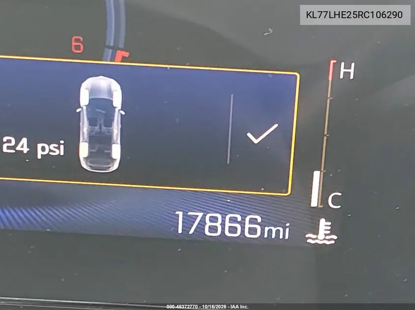 2024 CHEVROLET TRAX VIN KL77LHE25RC106290 — фото 15