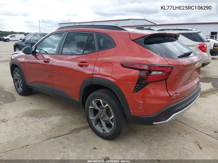 2024 CHEVROLET TRAX VIN KL77LHE25RC106290 — фото 3
