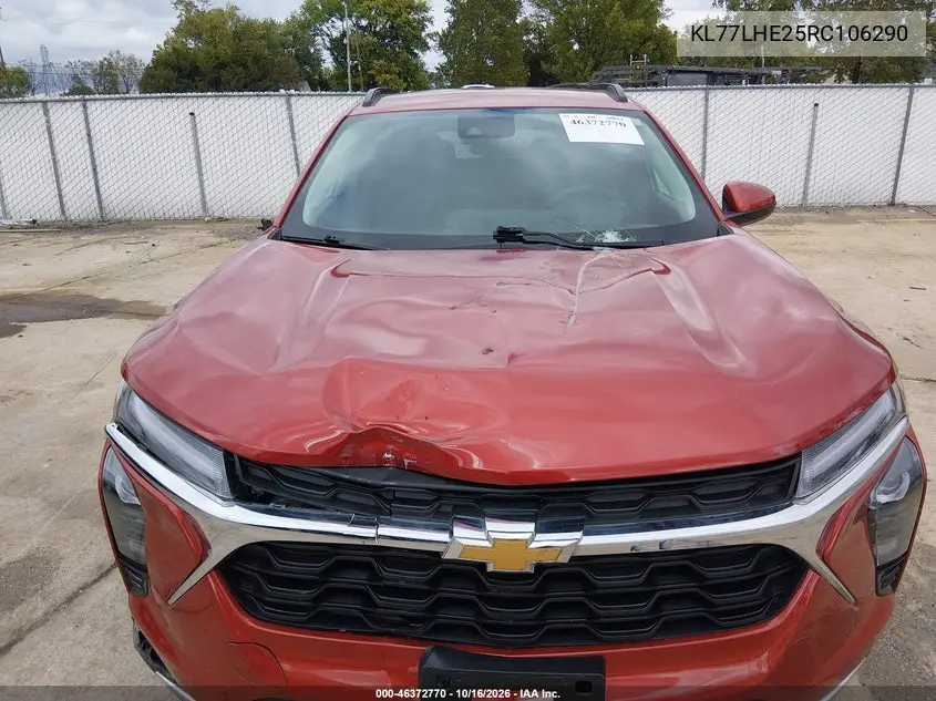 2024 CHEVROLET TRAX VIN KL77LHE25RC106290 — фото 6