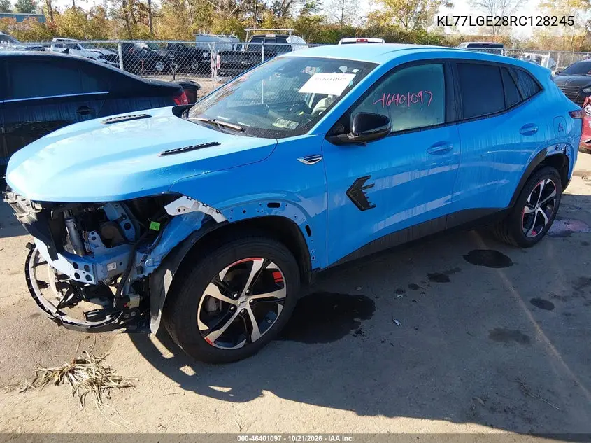 2024 CHEVROLET TRAX VIN KL77LGE28RC128245 — фото 2